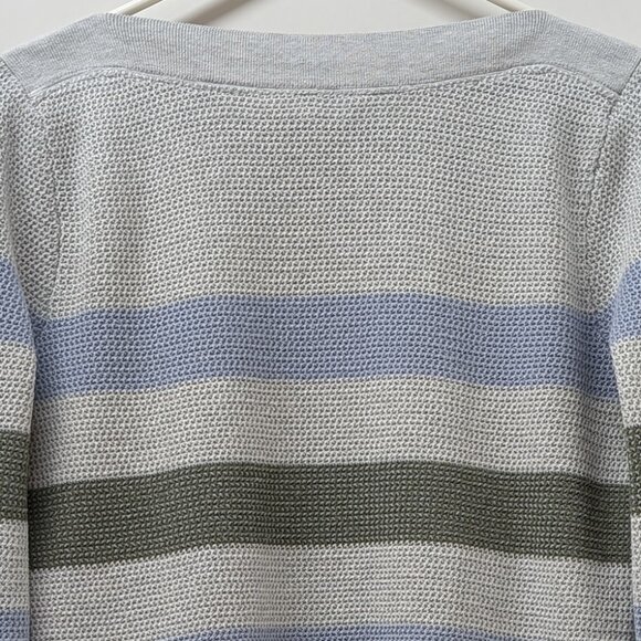 Market & Spruce Tawnee Cotton Blend Waffle Stitch Pullover in Light Blue - NWOT - Picture 7 of 9